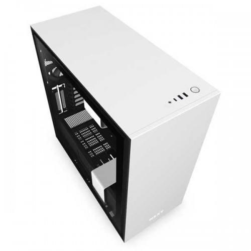 NZXT H Series H710 Matte White Mid-Tower Case with Tempered Glass CA-H710B-W1